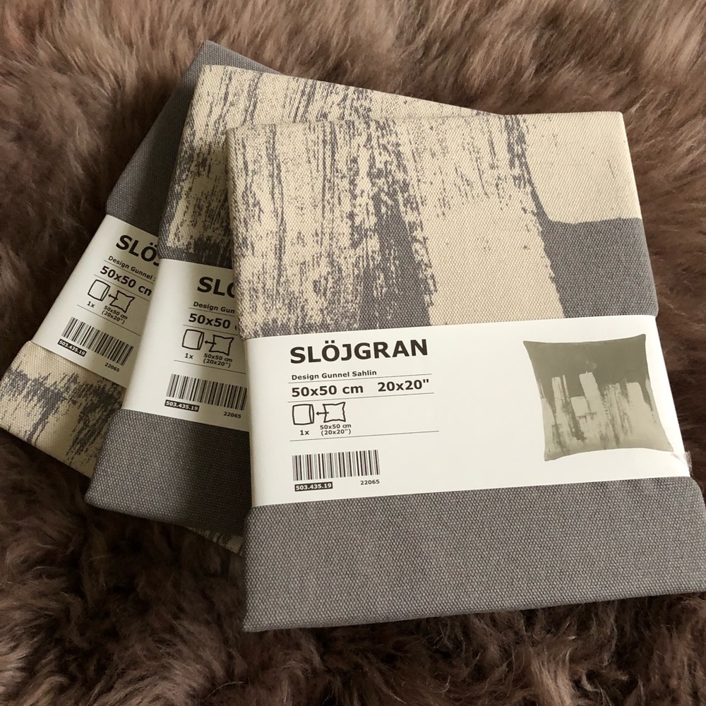 IKEA slojgran pillow covers